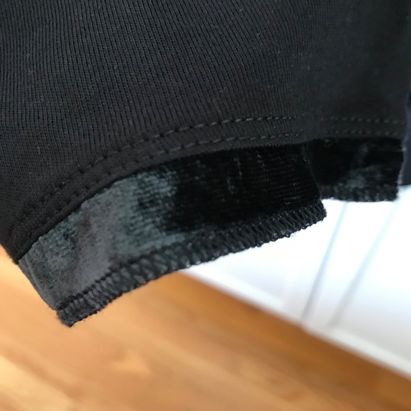 J. JILL Velvet Trim V-Neck Tee Long Sleeve Cotton Black NWT Women’s Plus Size 4X - Picture 5 of 15